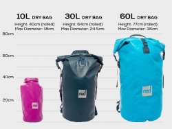 Red Original Waterproof Roll Top 30L Back Pack Dry Bag - Deep Blue