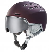 Head Rachel Visor Ski Helmet Burgundy M/L