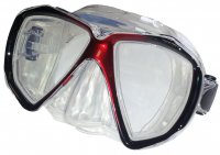 Beaver Red Focus Silicone Dive Mask