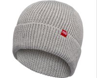 Red Original Eddy Recycled Beanie Light Grey