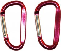 Alloy Carabiner Small Red