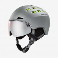 Head Radar Visor Ski Helmet Anthracite/ Lime M/L